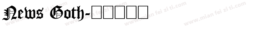 News Goth字体转换